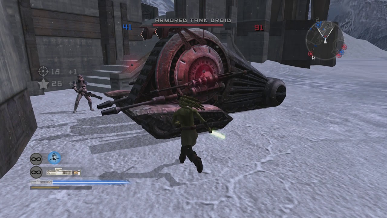 STAR WARS BATTLEFRONT 2 (2005): Conquest on Rhen Var Harbor Gameplay