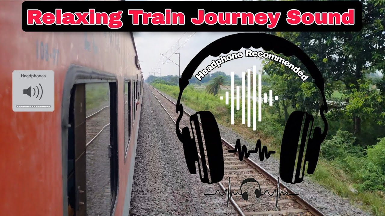Relaxing LHB Coach Flat Wheel Sound #indianrailways | Satisfying Train Journey Sounds