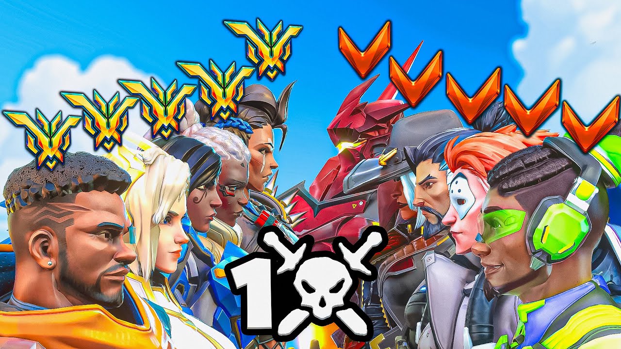 Grandmasters VS Bronzes, But Grandmasters Have 1 Life! (Overwatch 2)