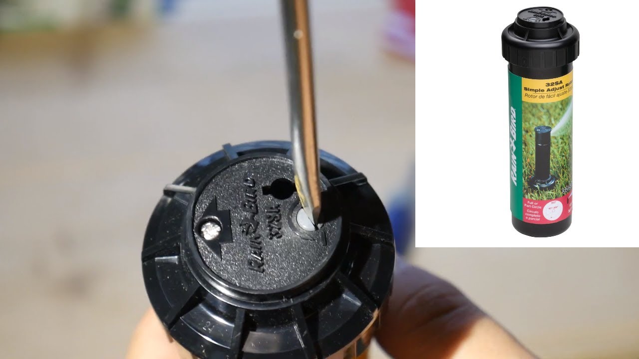 Как отрегулировать дождевальную головку Rain Bird — SIMPLE ADJUST ROTOR 32SA