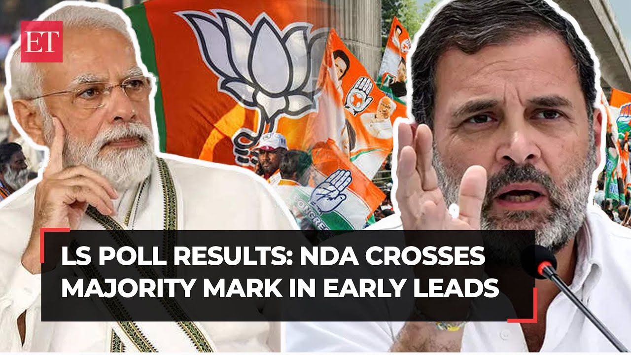 Lok Sabha Results 2024: NDA crosses majority mark in early leads; INDIA bloc above 200