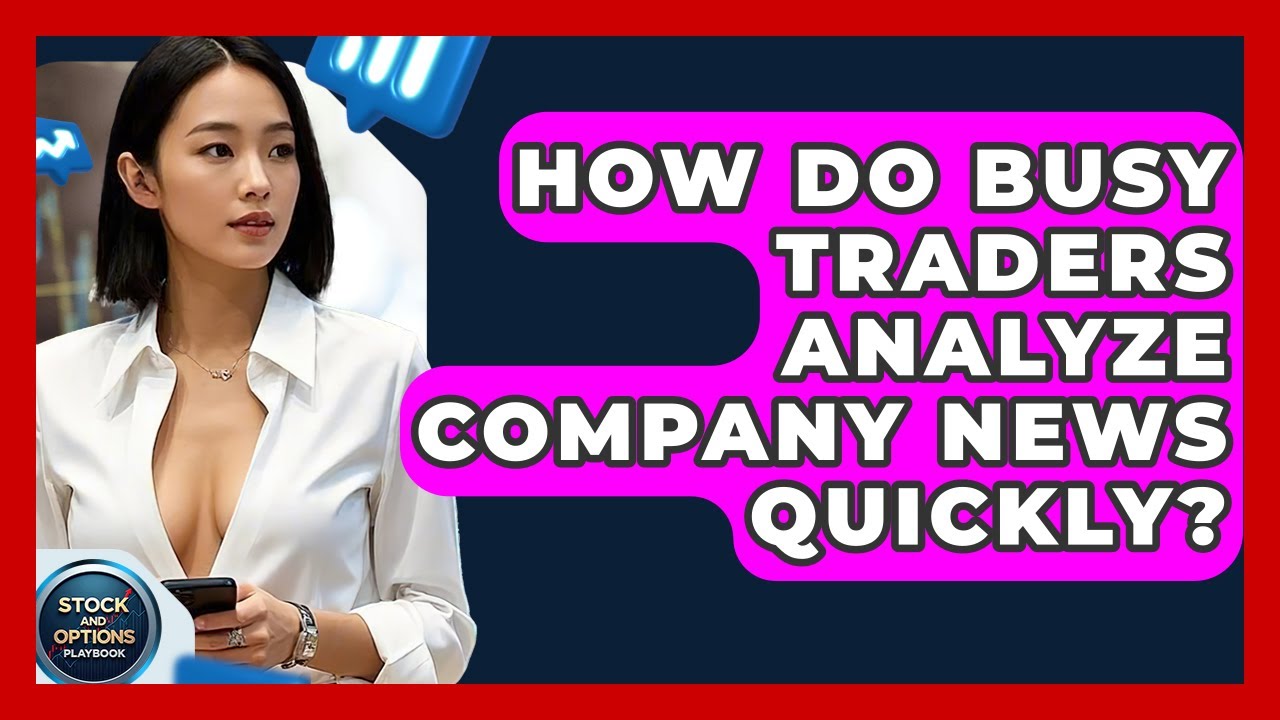 How Do Busy Traders Analyze Company News Quickly? - Stock and Options Playbook