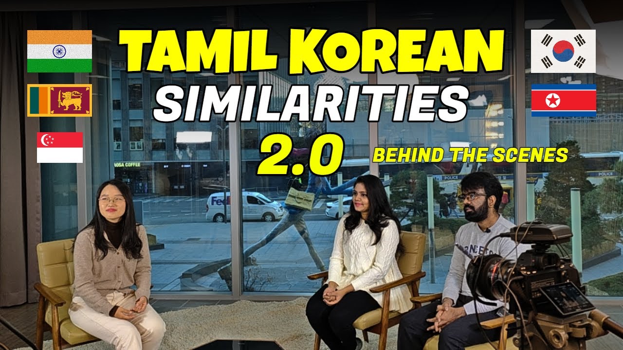 Tamil Korean Similarities | Tamil Korean Language | Interviewed by Korean News Channel