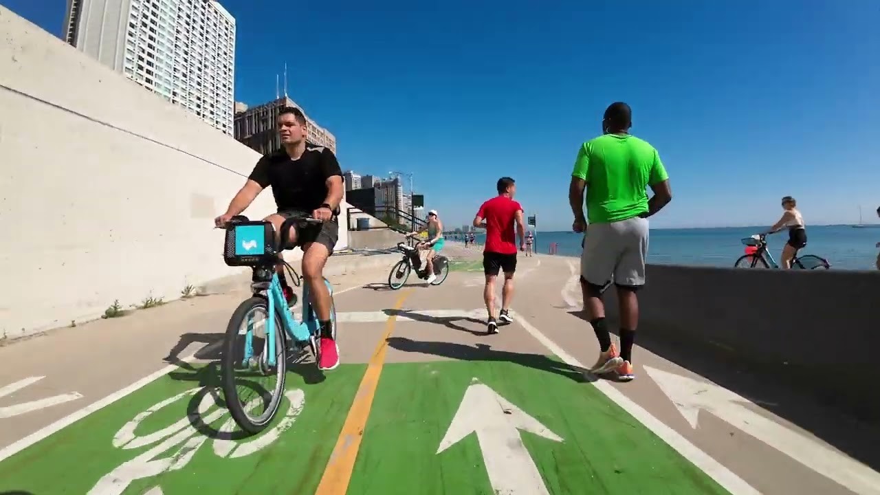 2023, June 24, Cycling on Chicago Lakefront Trail