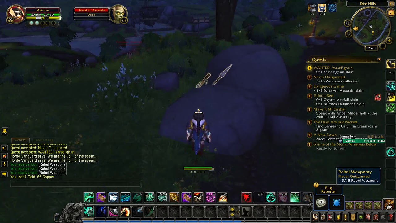 World of Warcraft BFA beta: WW/BW monk leveling