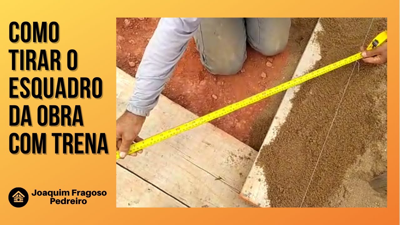 Como esquadrejar uma obra usando a trena!