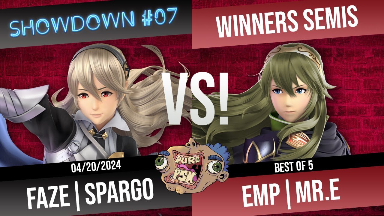 PSKSHOWDOWN 07 - FaZe | Sparg0 (Corrin/Cloud) Vs. EMP | MR. E (Lucina) W.Top8