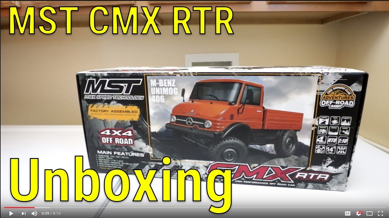 MST CMX Mercedes Benz Unimog 406 RTR - Unboxing