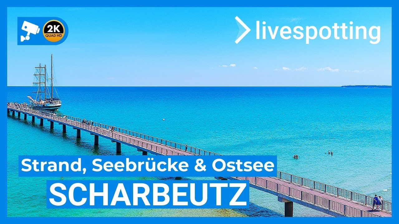 🔴 LIVE: Scharbeutz – Seebrücke, Strand & Ostsee | Baltic Sea Webcam in HD
