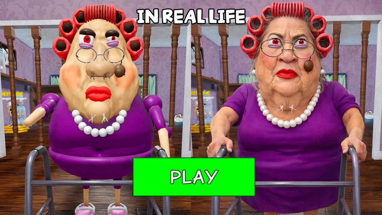 ESCAPA DE LA ABUELA MALVADA EN LA VIDA REAL! OBBY JUEGO COMPLETO #Roblox