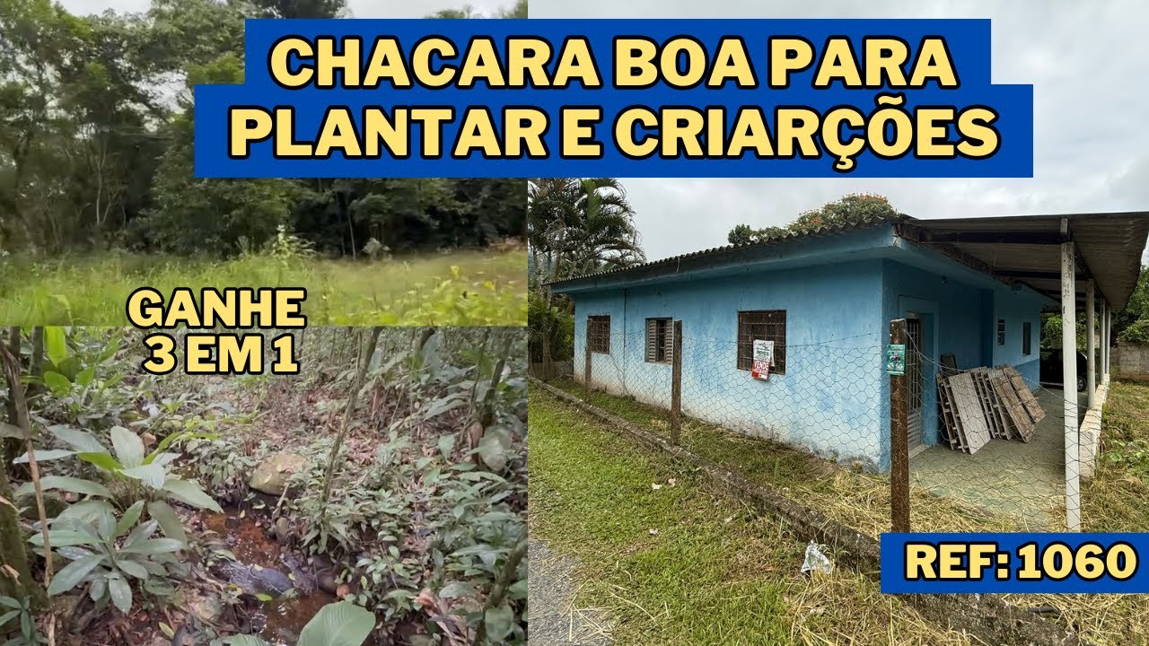REF. 1060, CHACARA BOA PARA PLANTAR E CRIAÇÕES EM MIRACATU - SP POR R$ 280.000,00