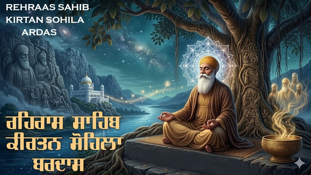 14-03-2026 ਰਹਿਰਾਸ ਸਾਹਿਬ - ਕੀਰਤਨ ਸੋਹਿਲਾ - अरदास - Sikh Ardas Path | New Nitnam Sahib Evening #wmk