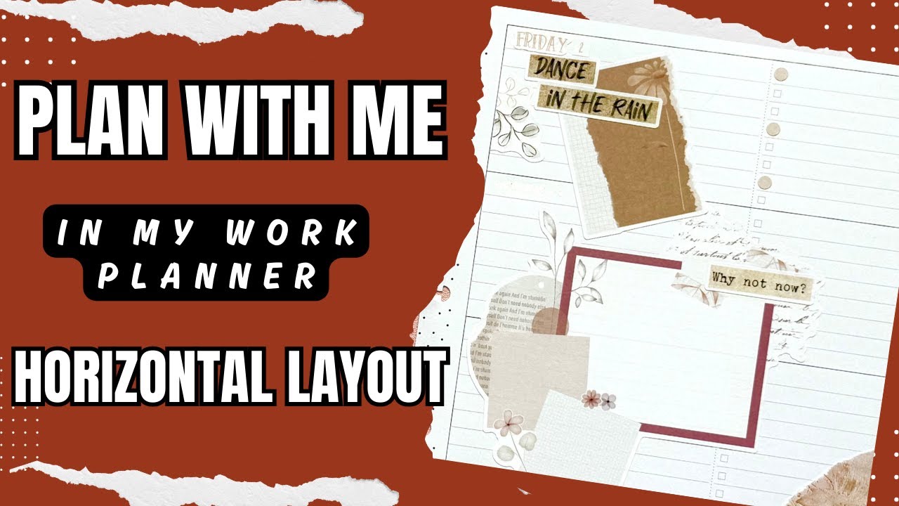 Plan With Me [Happy Planner Horizontal Layout]