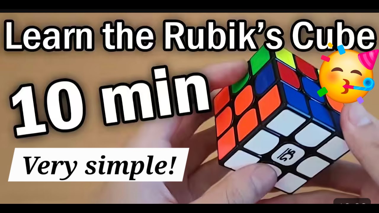 How To Solve A Rubik's Cube In Under 10 Minutes! (Beginner Tutorial)