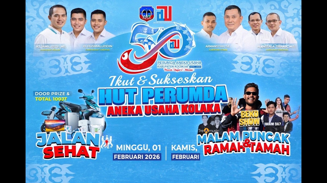 HUT PERUMDA KOLAKA KE 50 - by TRIVORIA MULTIMEDIA
