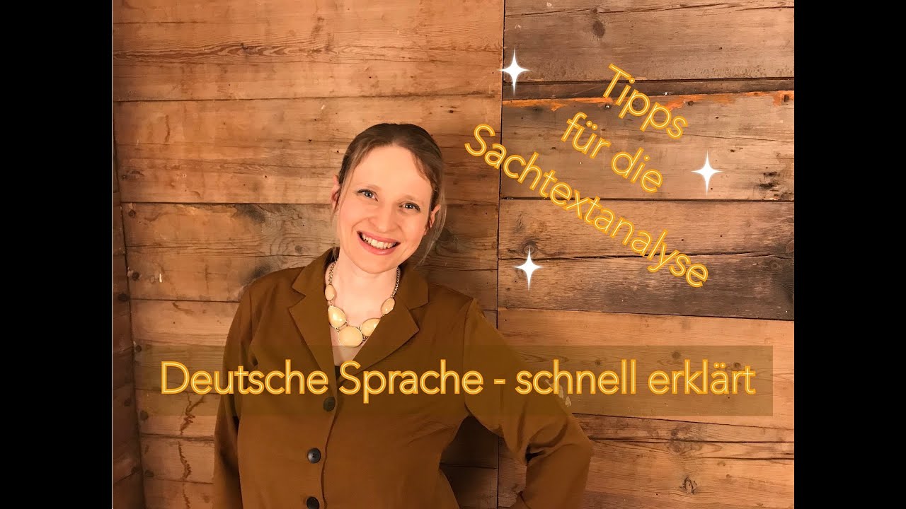 Sachtextanalyse - Kleine Tipps