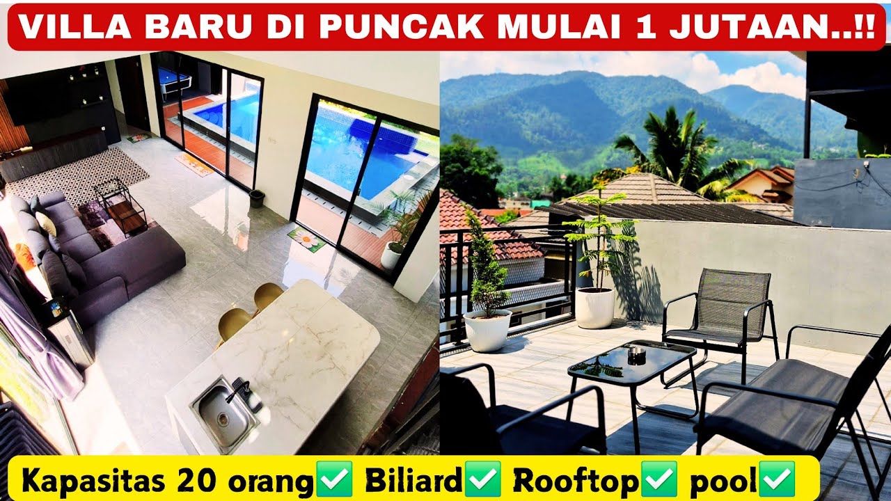 VILLA BARU MULAI 1 JUTAAN DI PUNCAK‼️cakep estetik | kizana villa #villa #puncak #bogor 