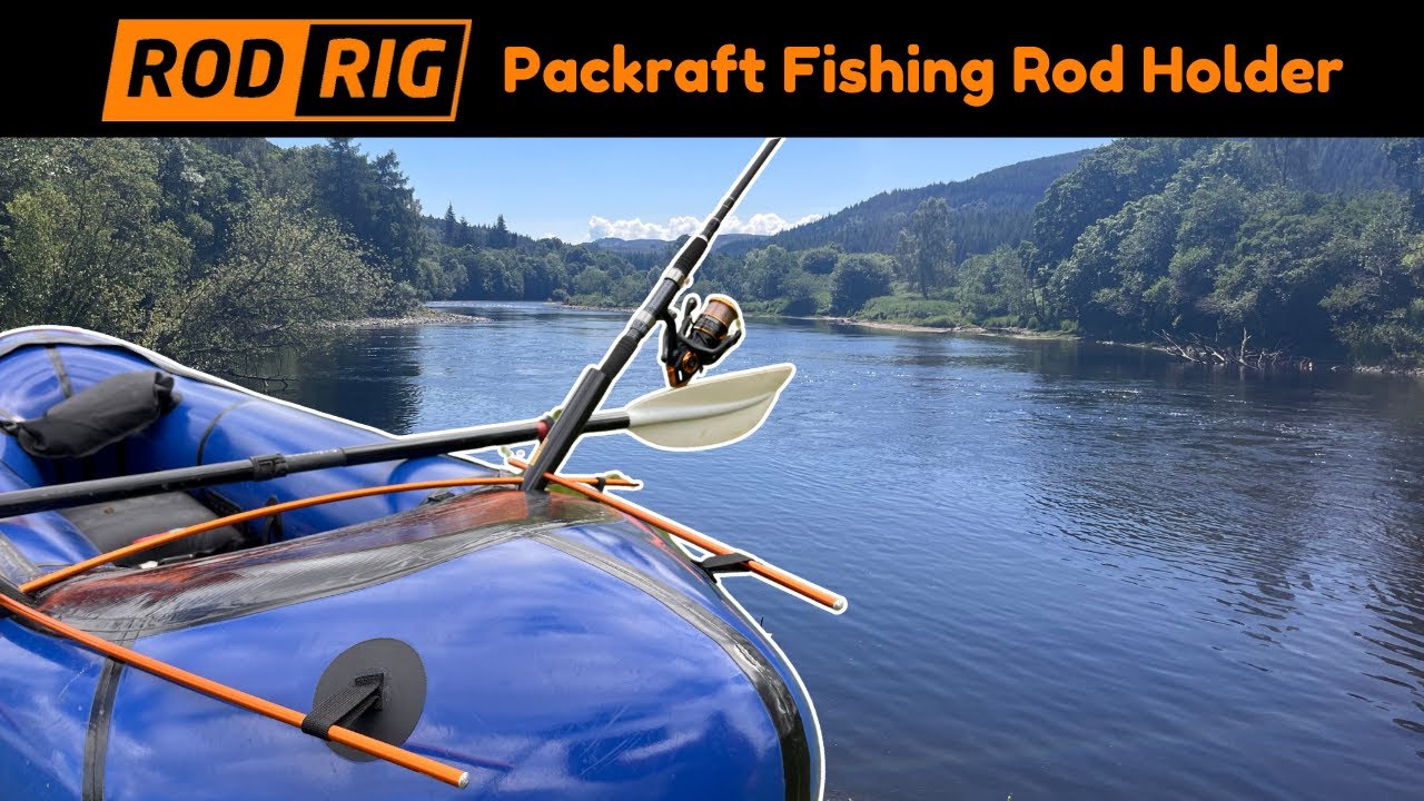 The Rodrig Packraft fishing rod holder.