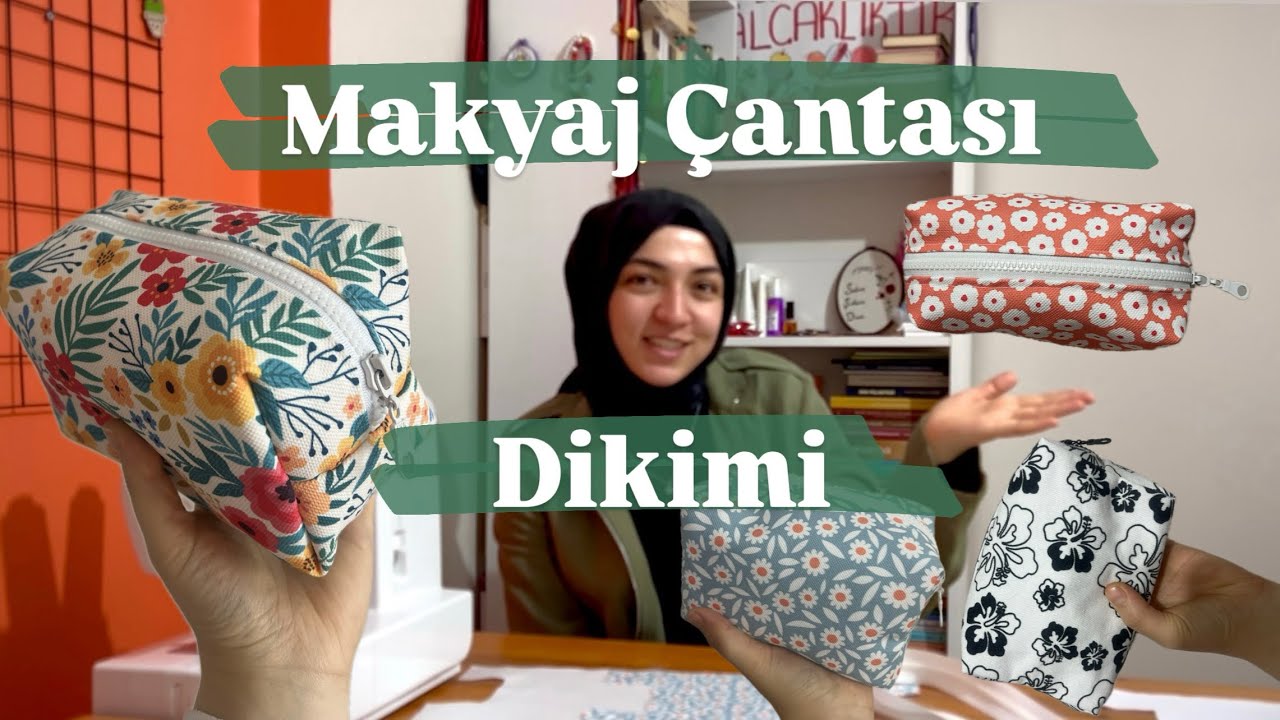 Makyaj Çantası Dikimi / Kolay Makyaj Çantası Dikimi / Makeup Bag  