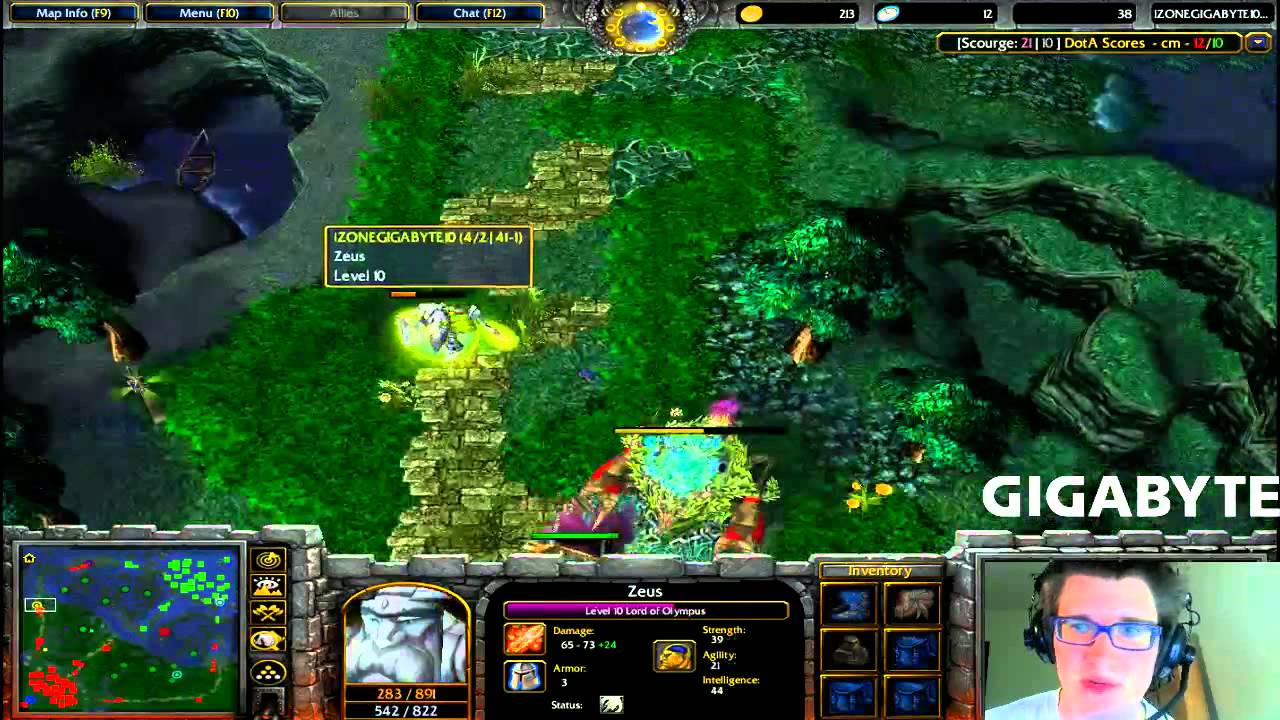 MiTH vs iZone.Gigabyte (GEST IDC WC3 DotA)