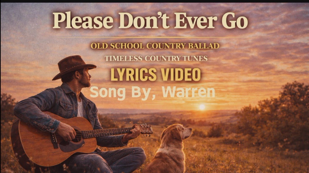 Please Don't Ever Go - Song By, Warren - Old School Country Ballad | Lyrics video 