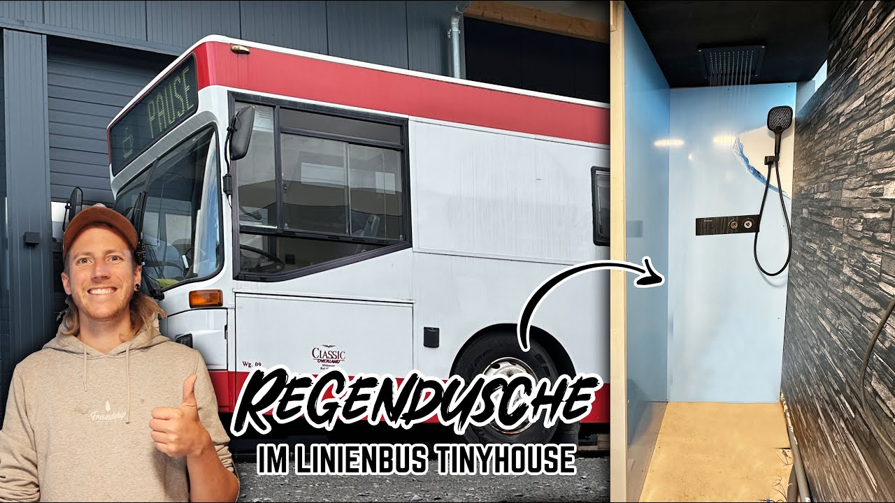 Regendusche im Linienbus Tinyhouse?! 💦 Luxus Badezimmer auf 4 Rädern 😍