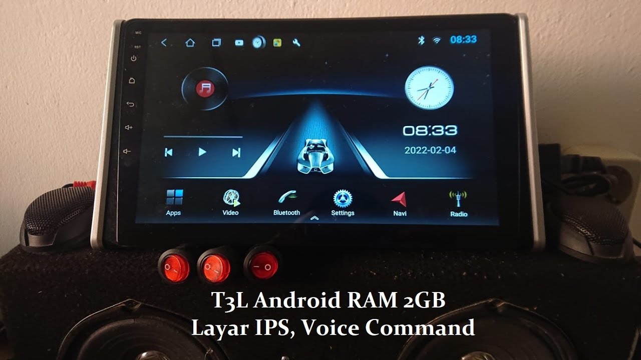 Headunit Android T3L RAM 2GB Layar IPS Split Screen Voice Command, murah, fitur lengkap.