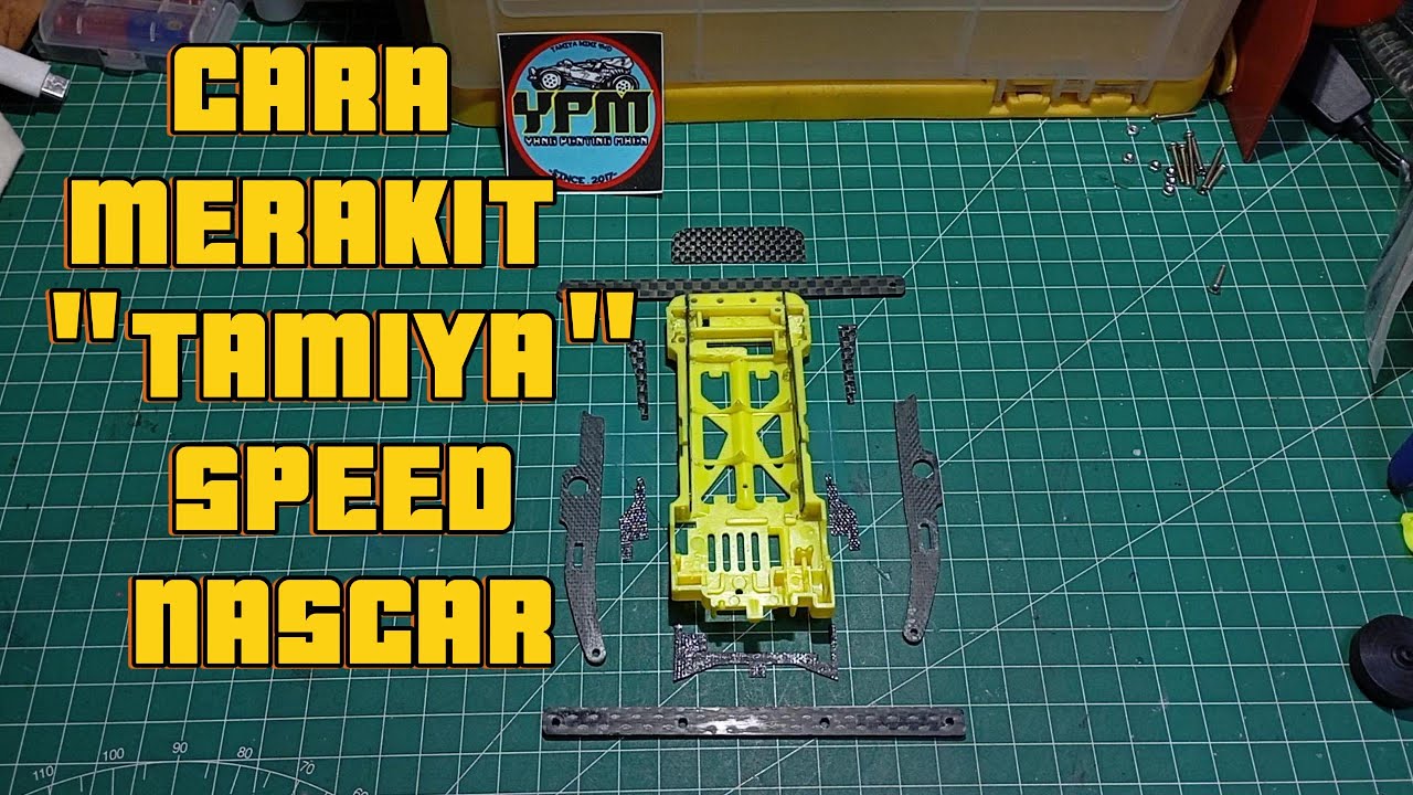 CARA MERAKIT TAMIYA SPEED NASCAR