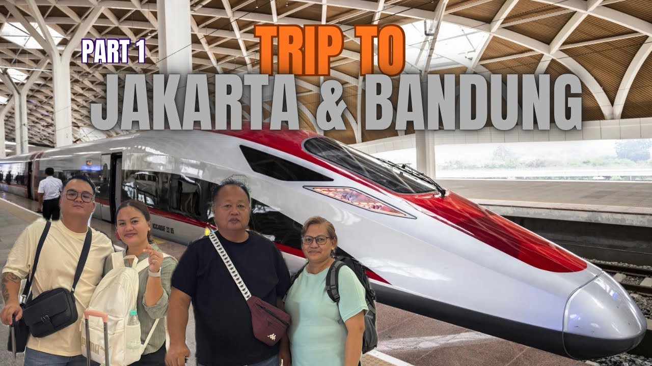 Trip To Jakarta & Bandung / Kami Menaiki Kereta Api Paling Laju Di Asia Tenggara