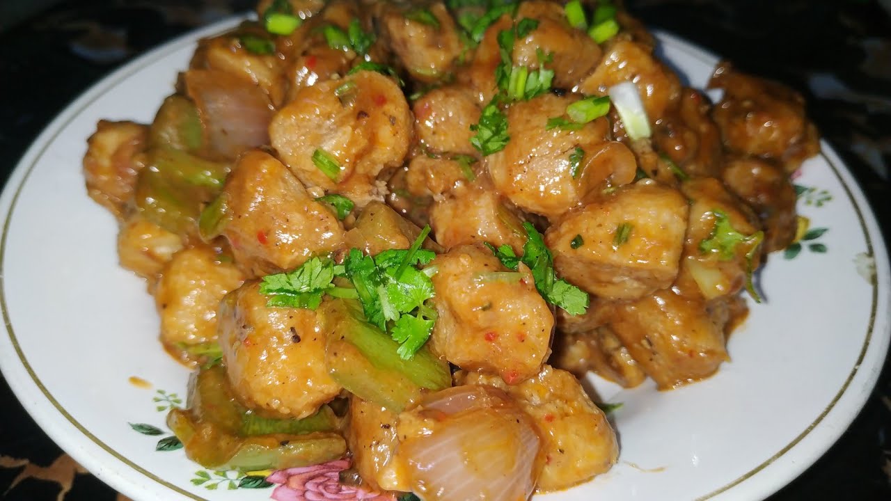 Chilli soya recipe| chilli Manchurian | restaurant style starter | #soyachunks