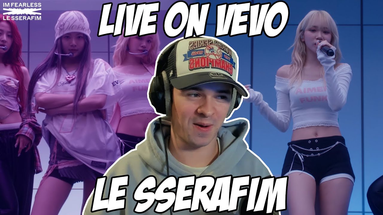 LE SSERAFIM (르세라핌) 'EASY', 'Perfect Night' & 'Swan Song' Live at Vevo | REACTION