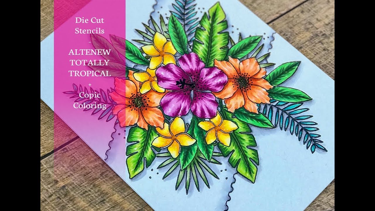 Die Cut Stencils - Featuring: Altenew Totally Tropical