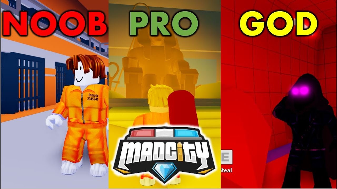 Mad City: NOOB VS PRO VS GOD