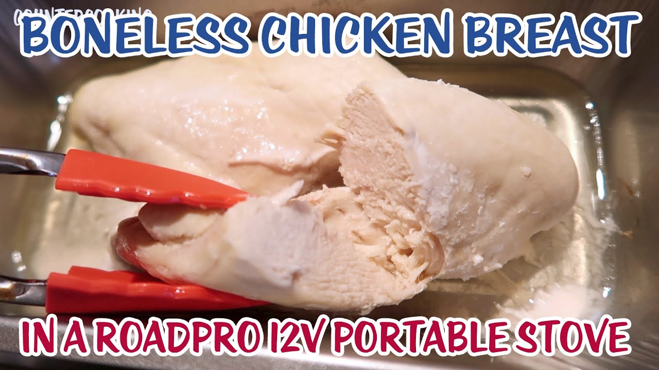 Cooking Chicken Breasts In A Roadpro 12 Volt Portable Stove