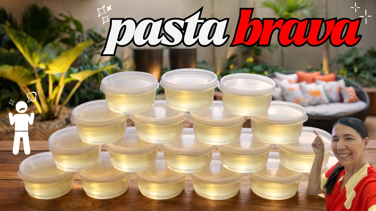 🔴PASTA CASEIRA BRABA! NÃO SOBRA SUJEIRA!!