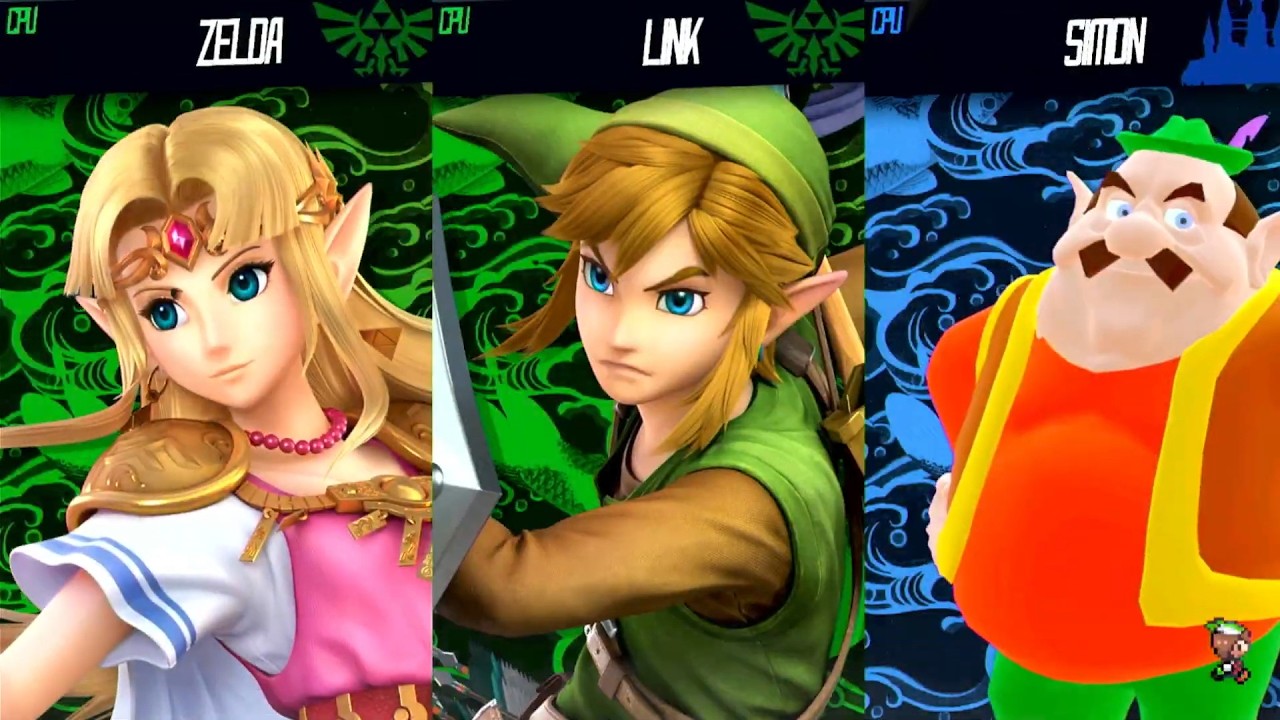 Link & Zelda Vs Morshu - Requested Smash Bros Battle