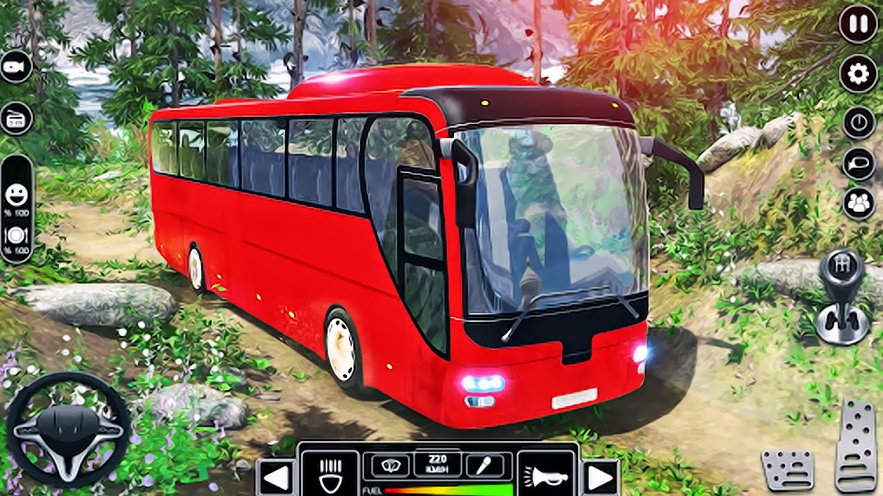 Real Bus Uphill Driving - Offroad Bus Drive 3D Simulator - Android GamePlay