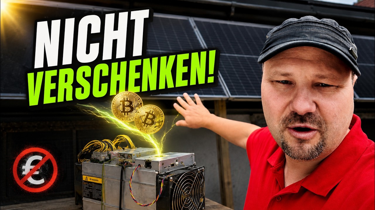 PV-&Uuml;berschuss verschenken? So mache ich daraus Bitcoin!