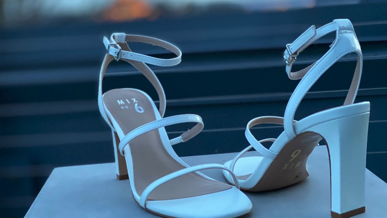 White High Heels Sandals Unboxing & Try On