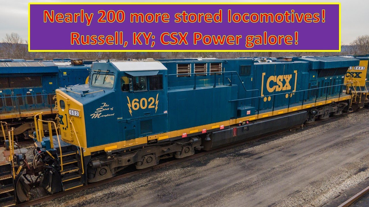 Even more stored Locomotives: CSX Stored units in Russell, Kentucky!