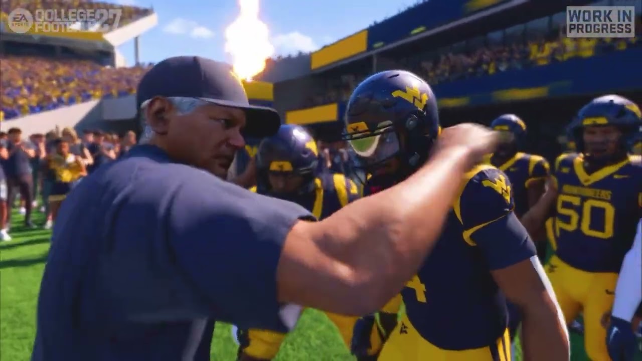 College Football 27 West Virginia Vs Pitt Entrance #collegefootball27 #sports #wvu ￼