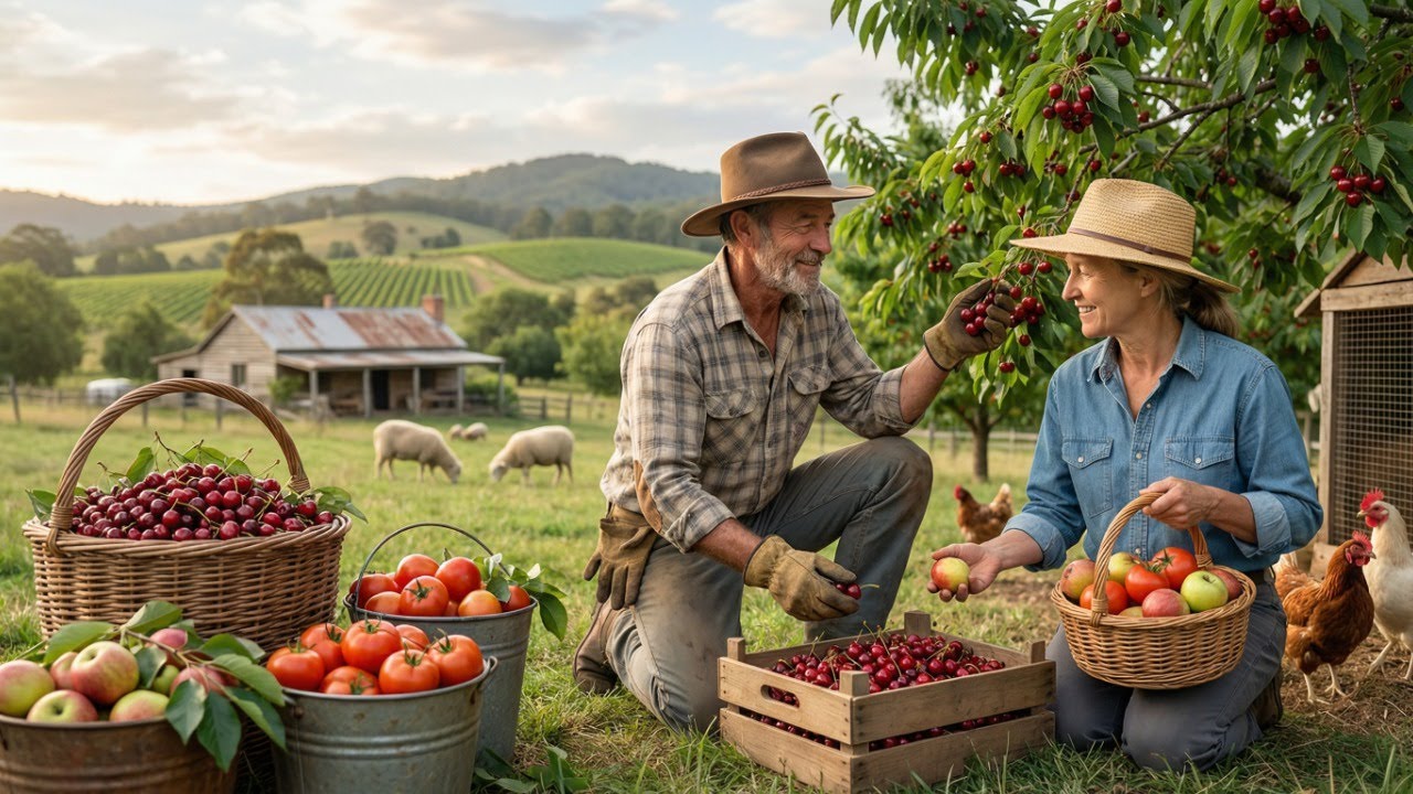 A Day of Hand Harvesting Fruit in Healesville  Australian Farm