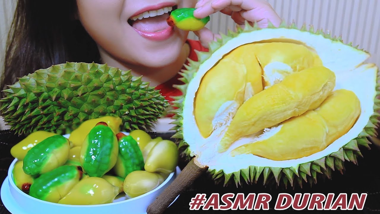 ASMR Durian Feast (mung bean cake & Fresh durian) SOFT STICKY EATING SOUNDS | LINH-ASMR