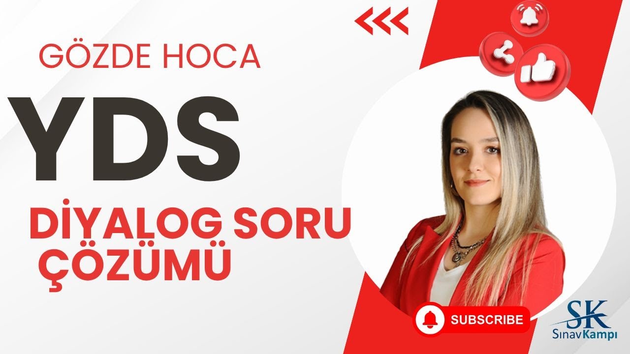 YDS DİYALOG SORU ÇÖZÜMÜ | GÖZDE HOCA