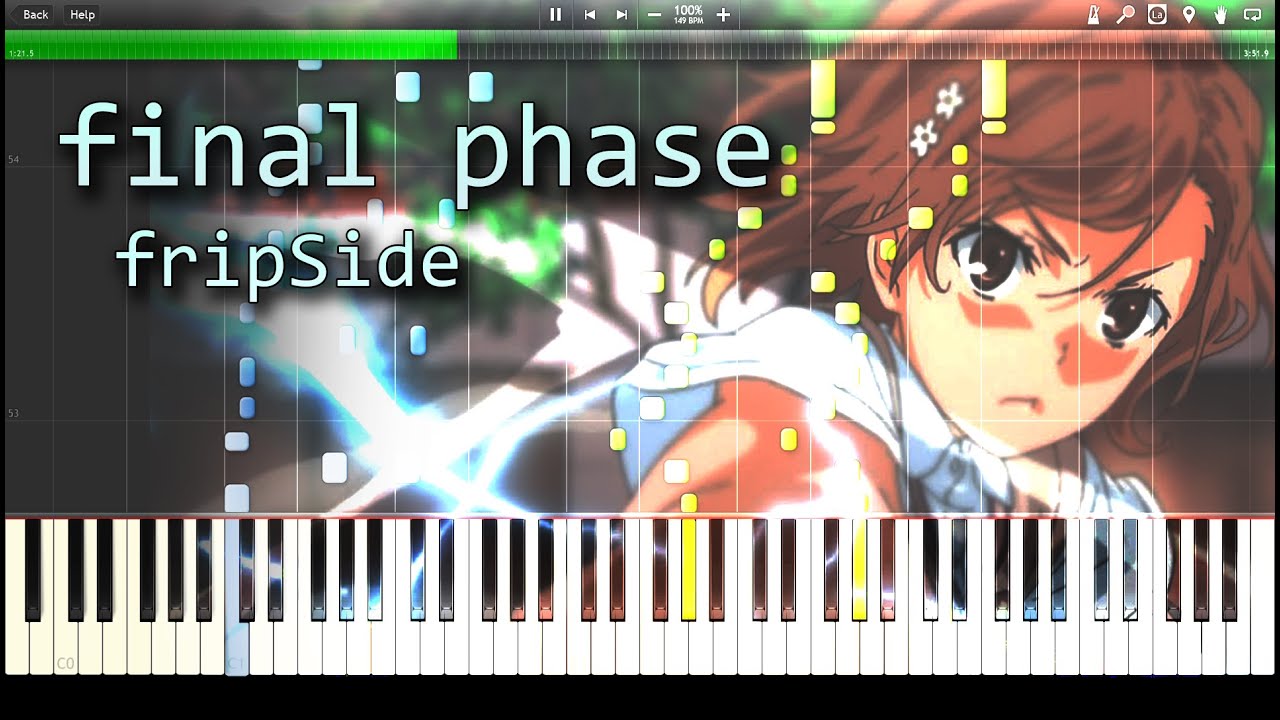 final phase - fripSide 『とある科学の超電磁砲T 』 OP full piano 【Sheet Music】
