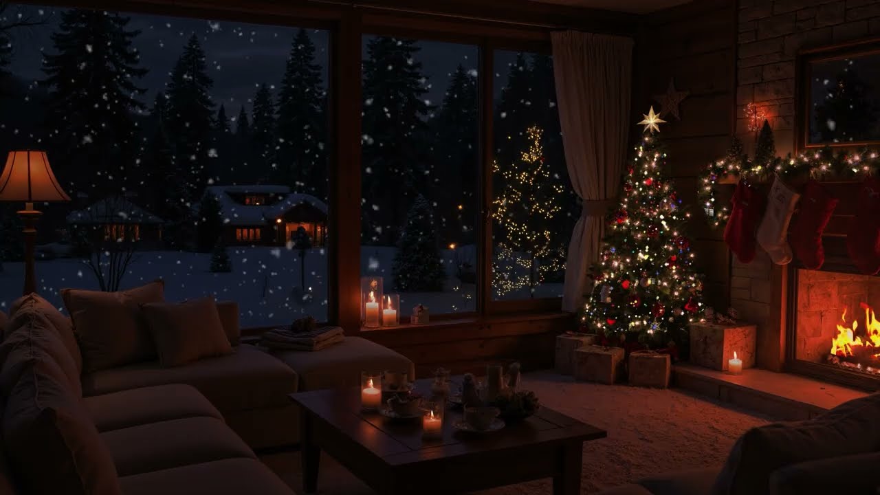 Relaxing Cozy Winter Fireplace Ambience to Help You Sleep