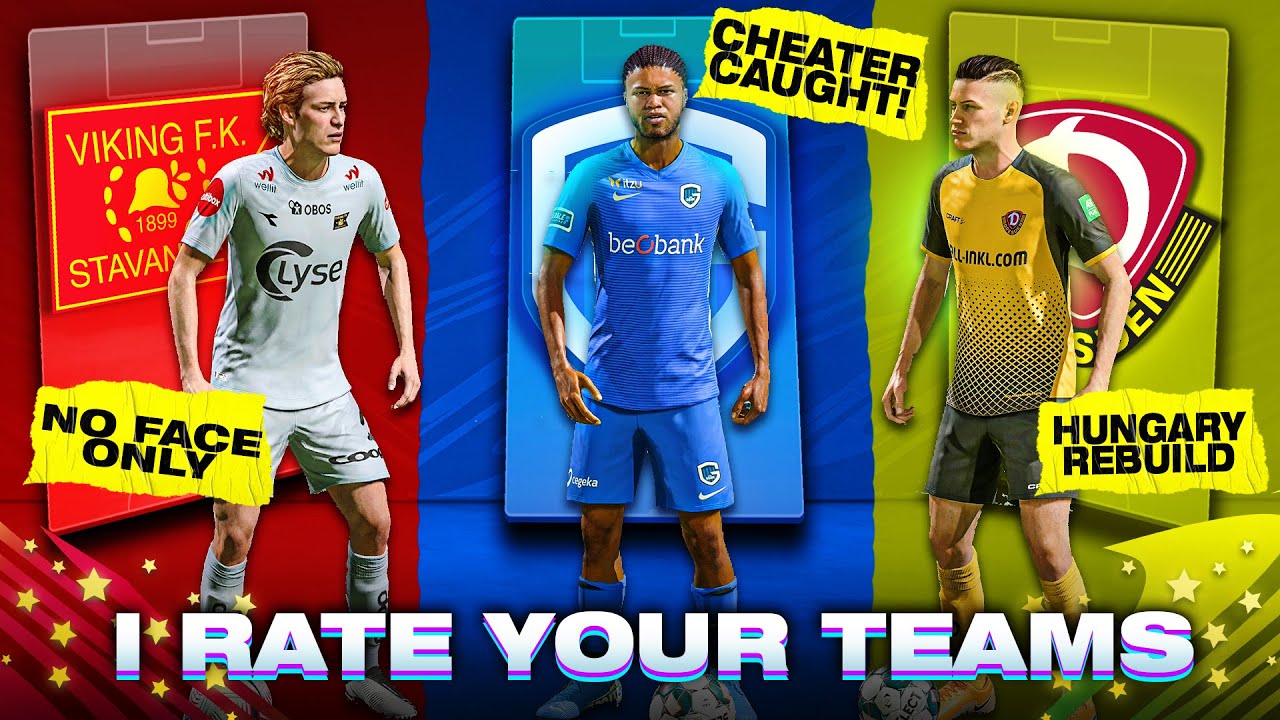 FIFA 21 CAREER MODE I RATE YOUR TEAMS - CHEATER CAUGHT! NO FACE ONLY WONDERKIDS!