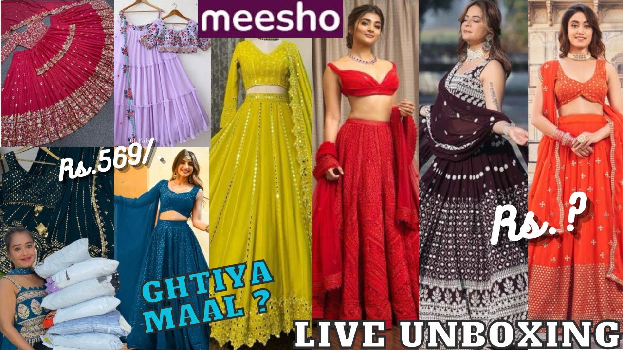 Meesho Huge *Trendy* Wedding Lehenga Haul || Omg 😱 इतना अच्छा कैसे आ गया 🤭 || Under Rs.? ||Ghtiya ?😭
