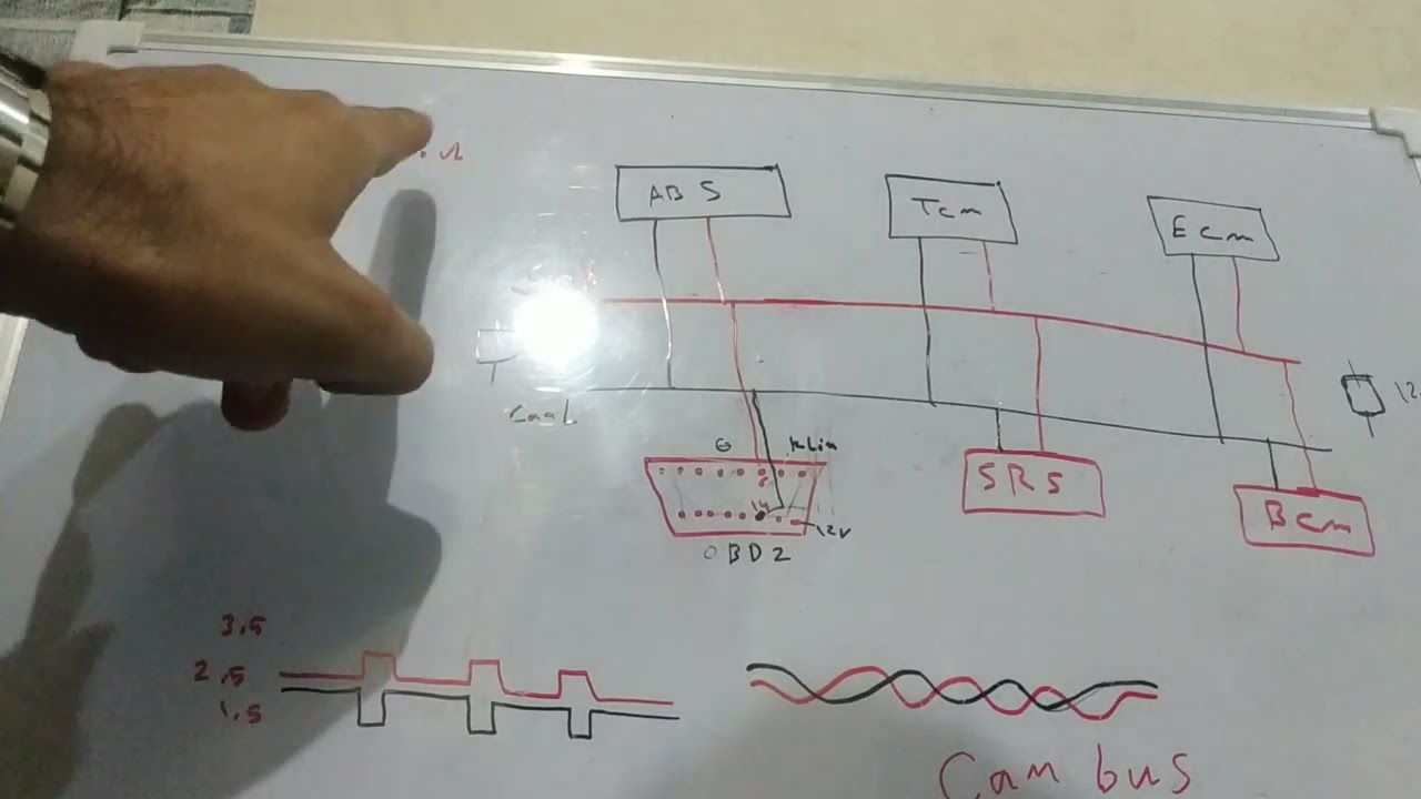 شبكة الكان باص can bus طريقة عملها و كيفية فحصها