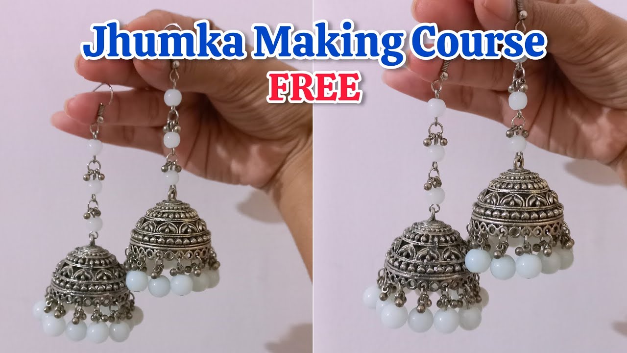 Jhumka Earrings Making Course | Handmade Jewellery Kaise banaye? #jewellarymaking #jewelleryclass